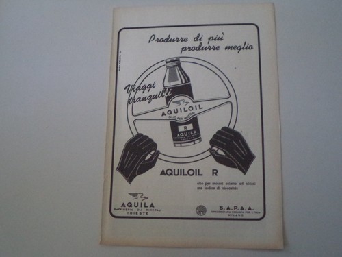 Advertising pubblicità 1952 - advertising,