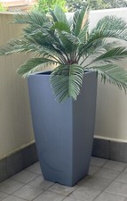 Vaso alto da interno ed esterno grigio - cm 33 x 33 x h 70