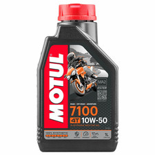 4 LITRI OLIO MOTUL 7100 10W50 MA2 100% Sintetico PER MOTORI 4T moto scooter