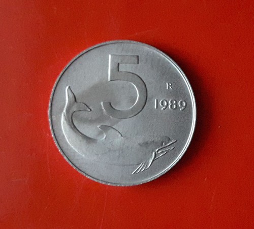 Lire 1989 timone rovesciato - 1989,
