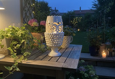 Lume Traforato Cm 40 Bianco