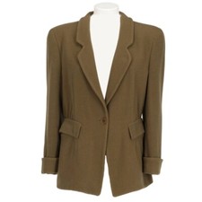 Giorgio Armani Giacca Donna Vintage Lana  Col.  Verde Taglia 46 IT