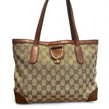 GUCCI GG Canvas Horsebit Tote Bag Borsa a mano Autore