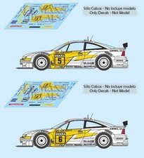 Decals Opel Calibra V6 DTM 1993 1:32 1:43 1:24 1:18 slot Rosberg Reuter calcas