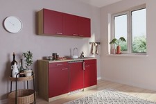 Cucina Mini Cucina Singola Cucinino Pantry Rovere Rosso di Luis 150 CM