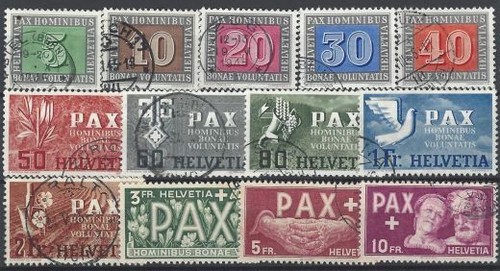 Svizzera 1945 michel - svizzera, n.
