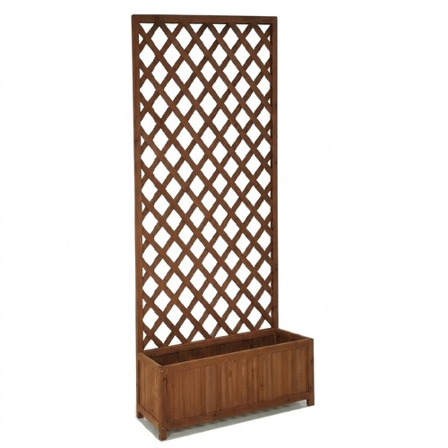 Fioriera legno con - fioriera,