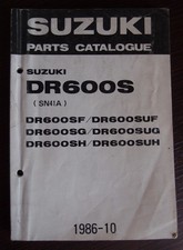 Suzuki dr600s 1986 - dr600s, parts