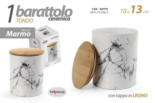 Barattolo ceramica bianca - ceramica,