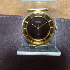 Orologio da uomo Orient Quartz oro marrone analogico elegante orologio