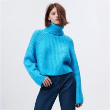 Maglione girocollo ZARA blu