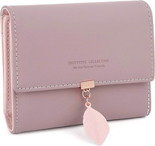 Portafoglio Donna Portamonete in Pelle Squisita PU, 6 Scomparti per Carte Con 1 