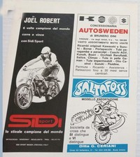 advertising Pubblicità BICI SALTAFOSS STIVALI MOTOCROSS  '72 J.ROBERT BICI EPOCA