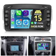 Autoradio Android 15 per Mercedes Benz CLK W209 W203 W463 W168 GPS Navi CarPlay