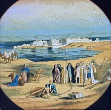 Suez General View Hand Painted