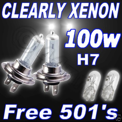 100w chiaro xenon - chiaro, h7