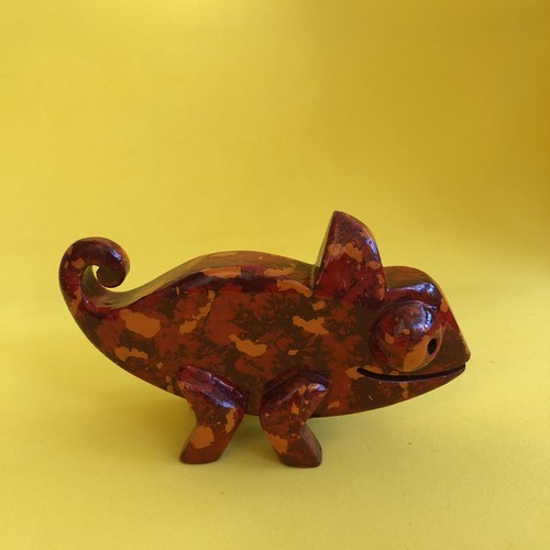 Camaleonte chameleon scultura - camaleonte,