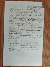 Antico Certificato Medico 1843