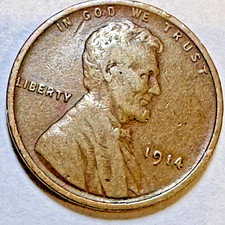 1914-P Lincoln Grano 1c ~