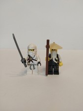 Lotto minifigure LEGO 2507 Ninjago Zane e Wu Sensai dal set Tempio del Fuoco