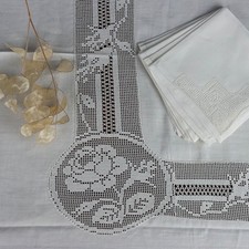 Tovaglia ad Uncinetto Filet di