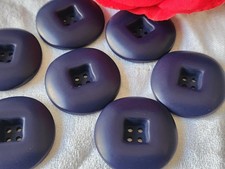 Set Di 6 Bottoni Vintage Blu