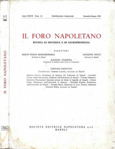 Foro napoletano rivista - foro, di