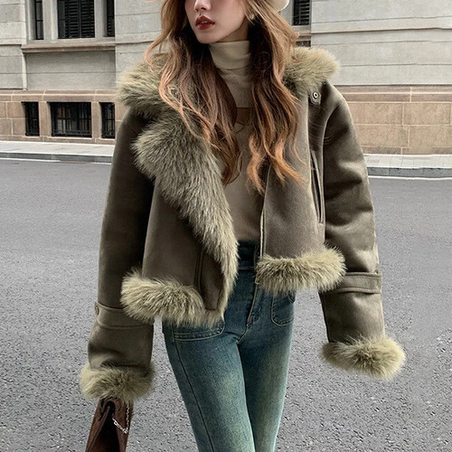 Giacca donna grigio pelle