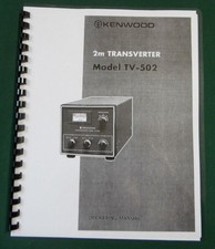 Kenwood 502 manuale - tv-502,