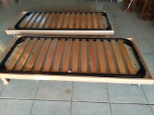 Rete letto singolo 80x190cm doghe in legno acciaio