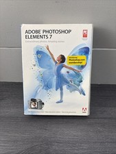 Adobe Photoshop Elements 7 CD ROM CIB Big Box (NUOVO, sigillato in fabbrica) finestra