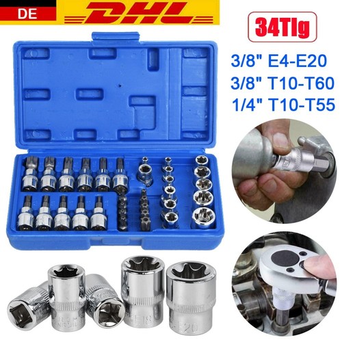 Pezzi chiavi bussola - 34, torx