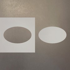 Oval Plastic Mylar Stencil