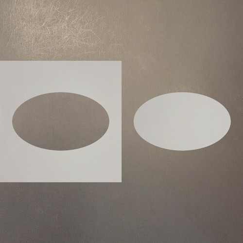 Stencil ovale plastica - in,