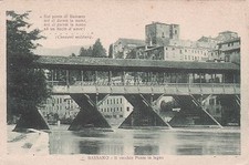 BASSANO DEL GRAPPA - Il Ponte Vecchio in legno 1924