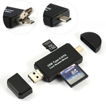 ADATTATORE LETTORE DI SCHEDE DI MEMORIA SD/Micro SD USB E MICRO USB OTG