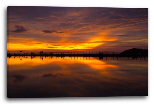 Tela cornice tramonto sole - tramonto,
