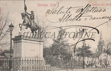 CILE - Santiago, Estatua San Martin