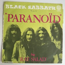 Black sabbath paranoid rat - black,