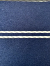 Ralph Lauren Tessuto Nautico, 2 Iarde, Marina Marine, 100% Cotone