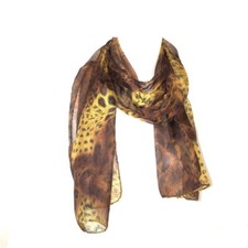Foulard Polyester Leopard