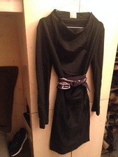 MALLONI VESTITO NERO ZIP