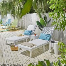 All Weather Faux Rattan Chaise