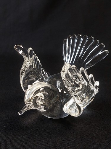 Vintage murano glass bird - glass,