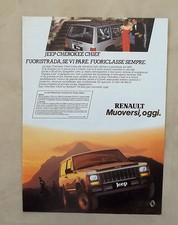 E133 - Advertising Pubblicità -1987- JEEP CHEROKEE CHIEF ,FUORISTRADA SE VI PARE