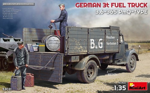 German fuel truck 6 36s - german, 3t