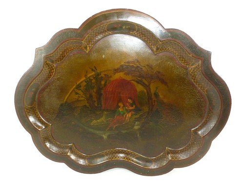Grande vassoio dipinto - grande, a