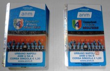 SERIE PARZIALE 2 BIGLIETTI COMMEMORATIVI ANM NAPOLI SCUDETTO 2025 NUOVI