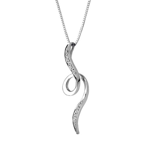 Collana donna oro bianco - 18, kt