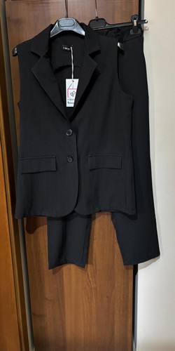 Tailleur gilet nero donna - gilet,